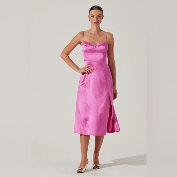 ASTR the Label Bustier Satin Dress - Picture 3 of 10